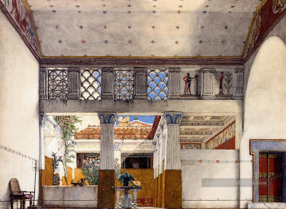 Intérieur de Caius Martiuss Maison romantique Sir Lawrence Alma Tadema Peintures à l'huile
